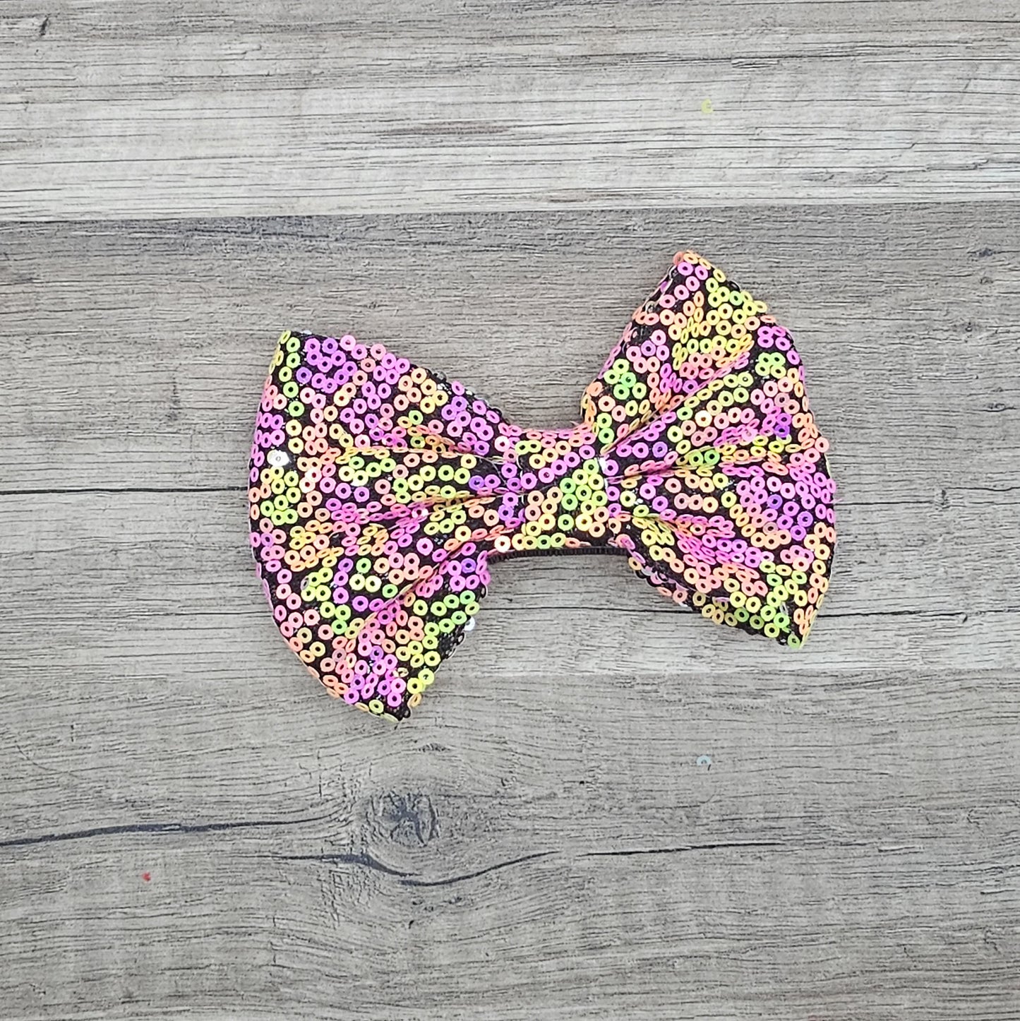 Large Interchangeable Bow Only - Fireworks Sequin