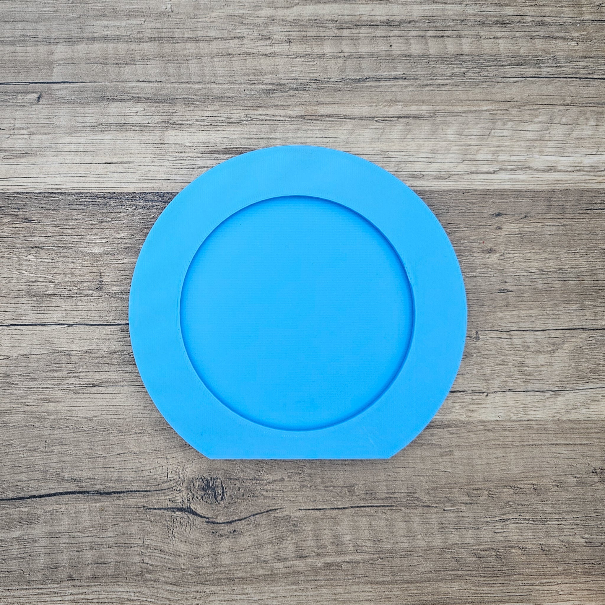 4x4 Circle Interchangeable Picture Frame - Blue