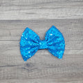 Large Interchangeable Bow Only - Blue Sequin - Riverbend Design
