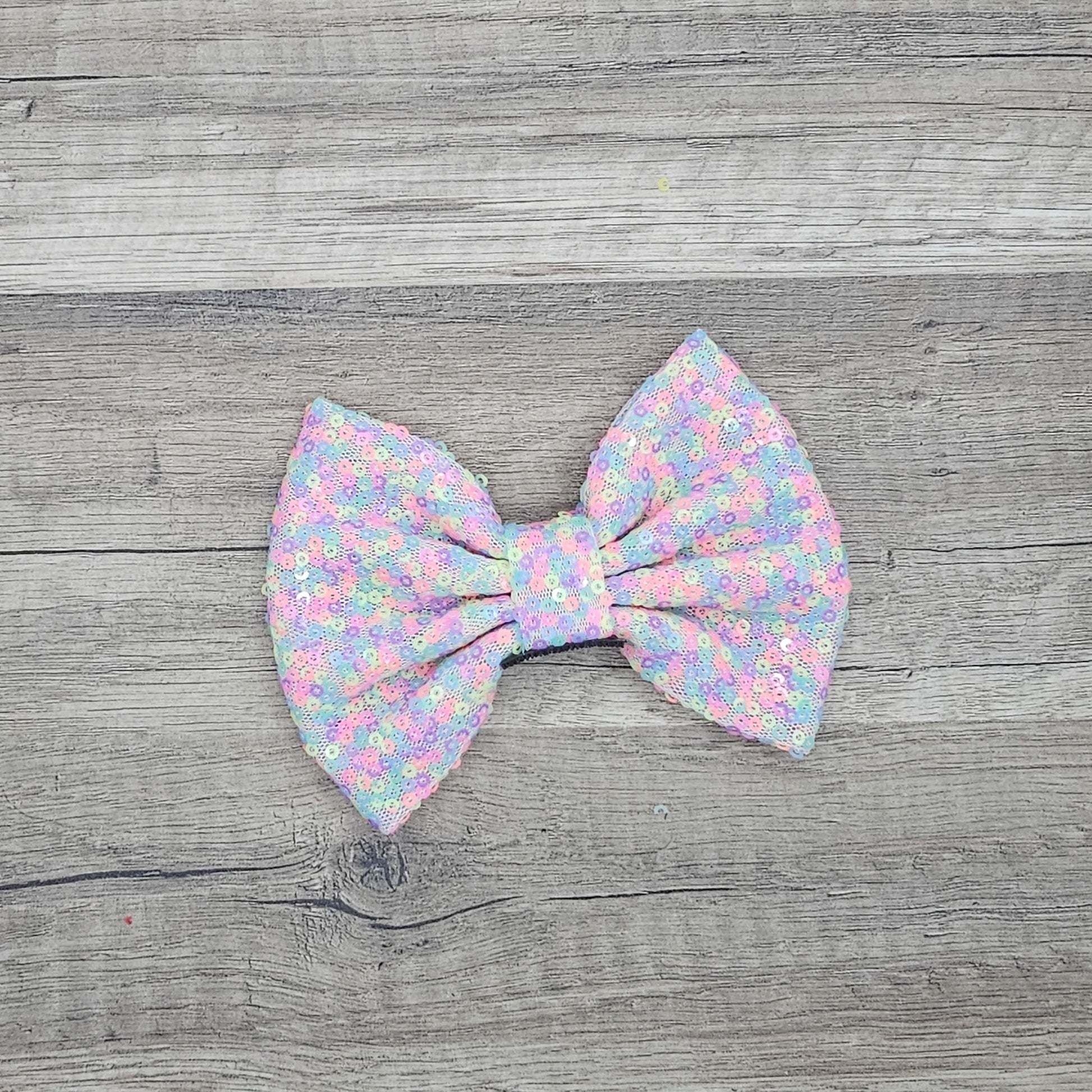 Large Interchangeable Bow Only - Confetti Sequin - Riverbend Design