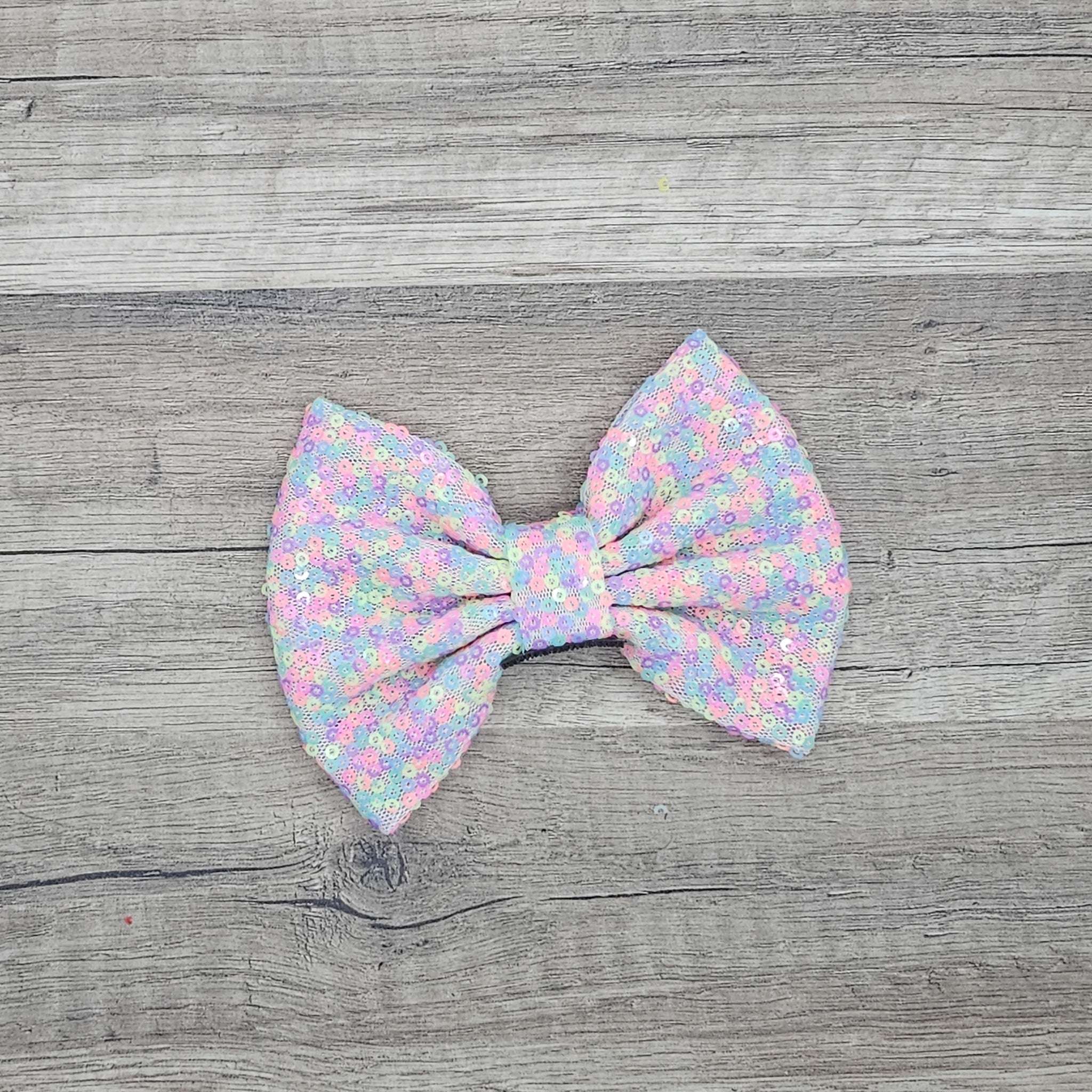 Large Interchangeable Bow Only - Confetti Sequin - Riverbend Design