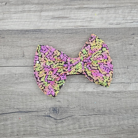 Large Interchangeable Bow Only - Fireworks Sequin - Riverbend Design