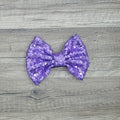 Large Interchangeable Bow Only - Grape Sequin - Riverbend Design