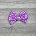 Large Interchangeable Bow Only - Violet Sequin - Riverbend Design