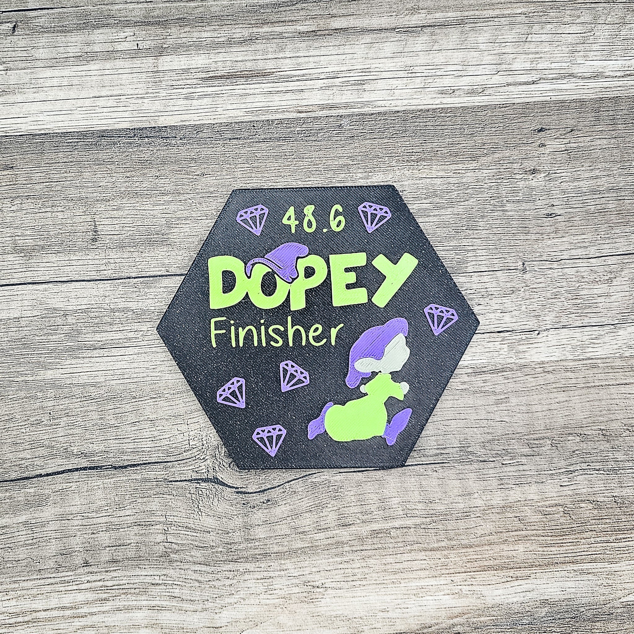 Running Medal Display - Dopey Topper - Riverbend Design