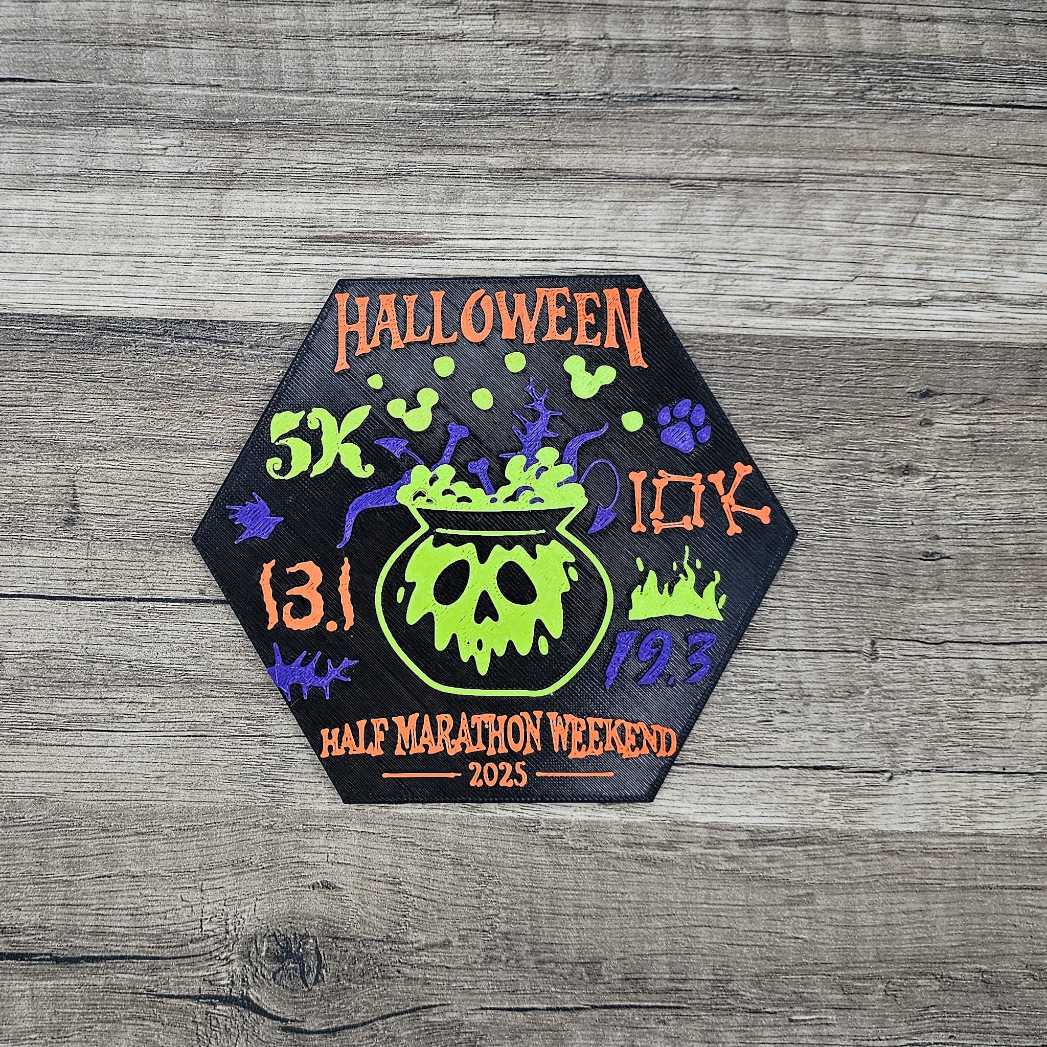 Running Medal Display - Halloween Topper - Riverbend Design