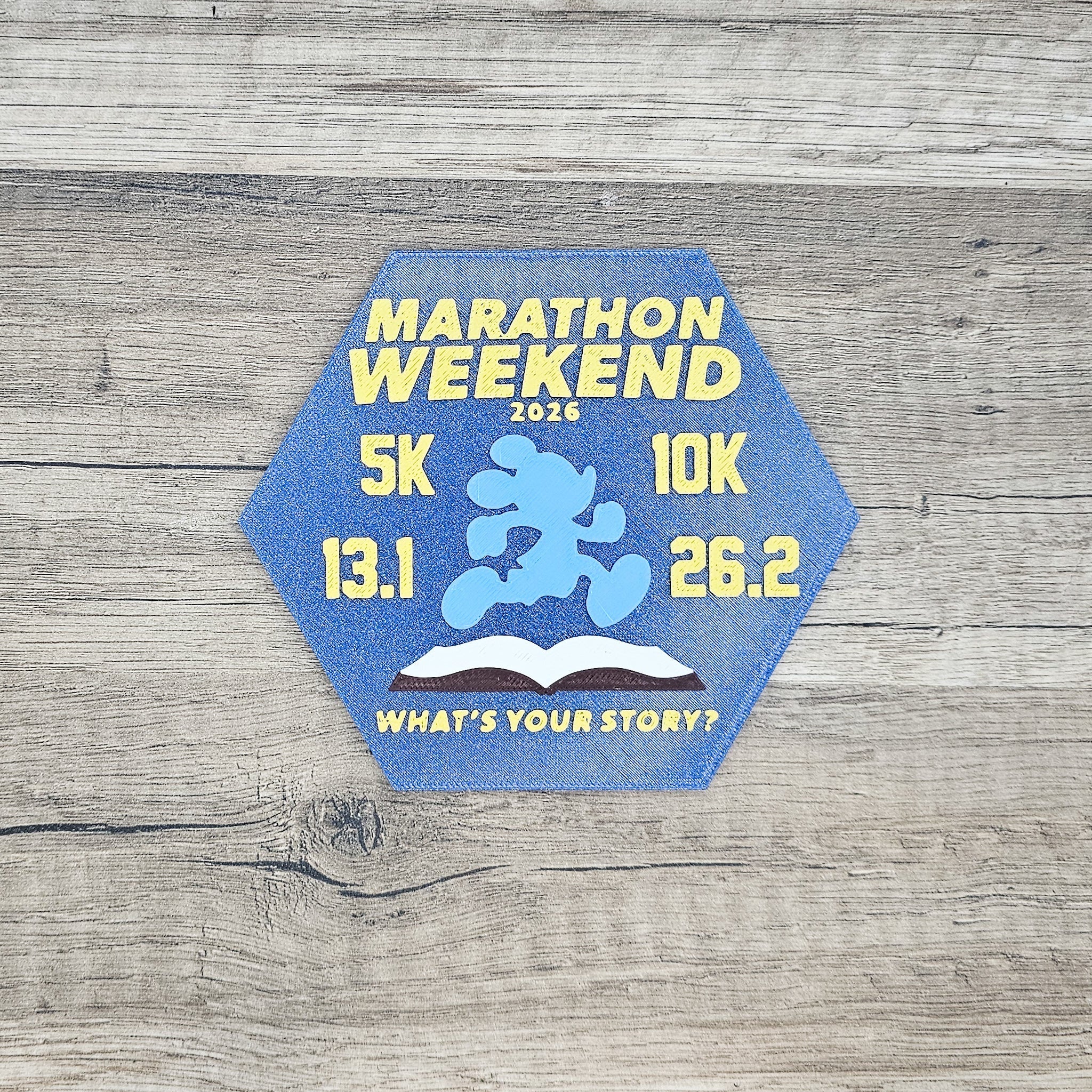 Running Medal Display - Marathon Topper 2026 - Riverbend Design
