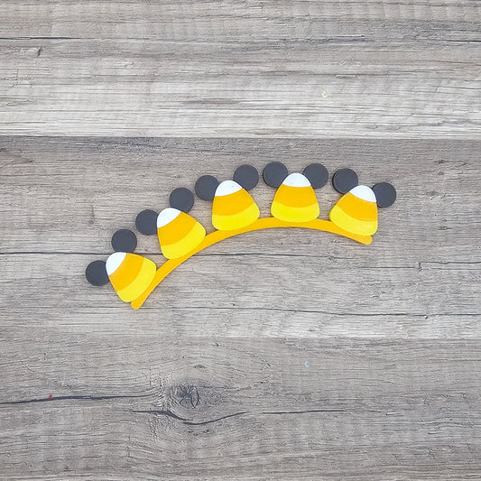 *Seasonal* Candy Corn Mouse Interchangeable Tiara Only - Riverbend Design