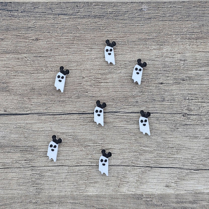*Seasonal* Ghost Mouse Friendship Bracelet Beads Only (10 Pack) - Riverbend Design