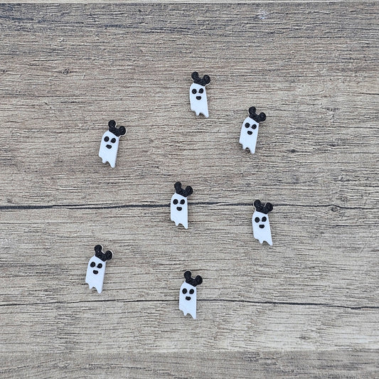 *Seasonal* Ghost Mouse Friendship Bracelet Beads Only (10 Pack) - Riverbend Design