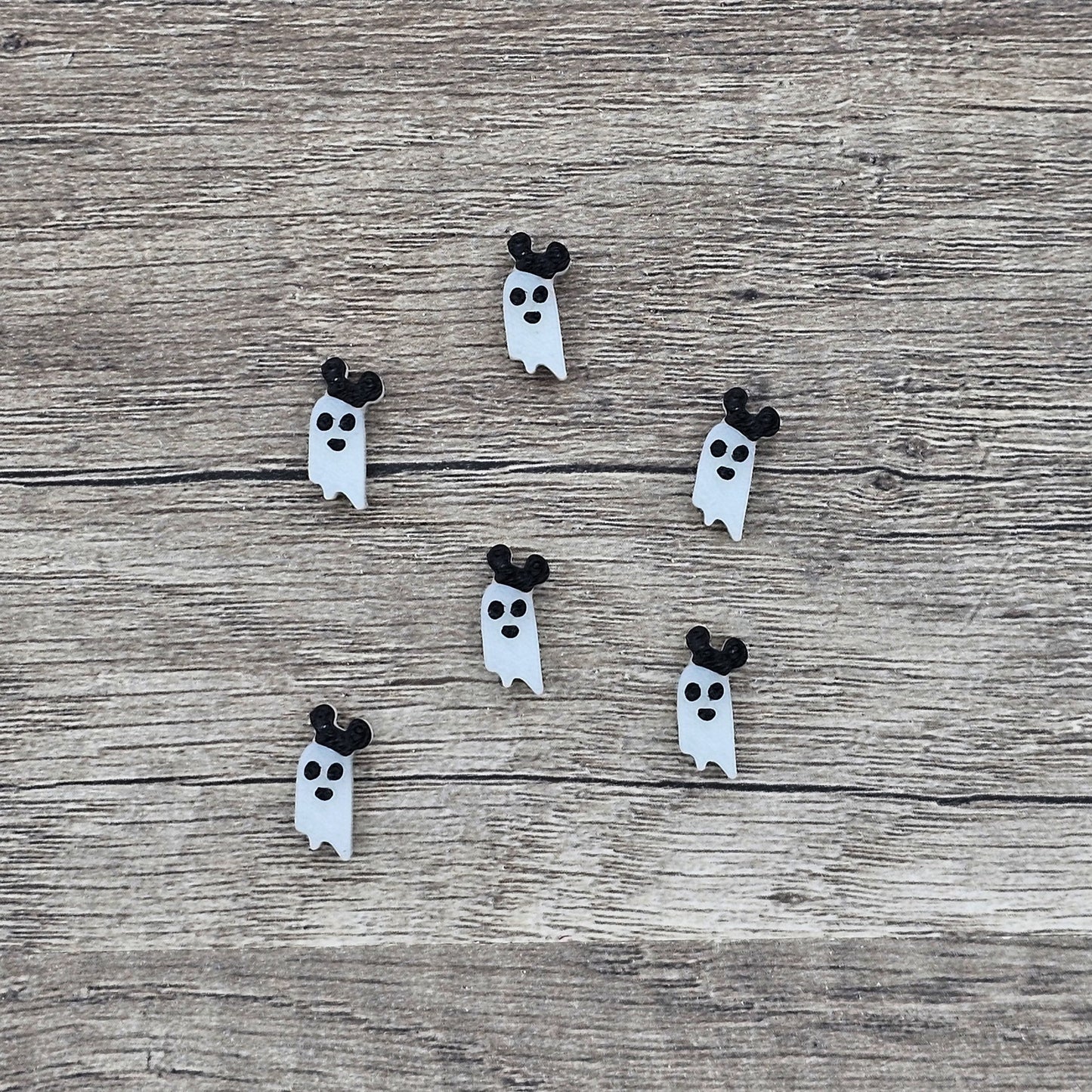 *Seasonal* Glow in the Dark Ghost Mouse Friendship Bracelet Beads Only (10 Pack) - Riverbend Design