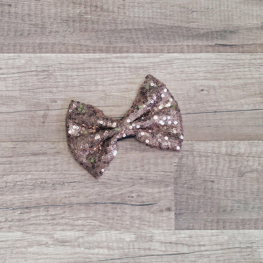 Large Interchangeable Bow Only - Bronze Sequin