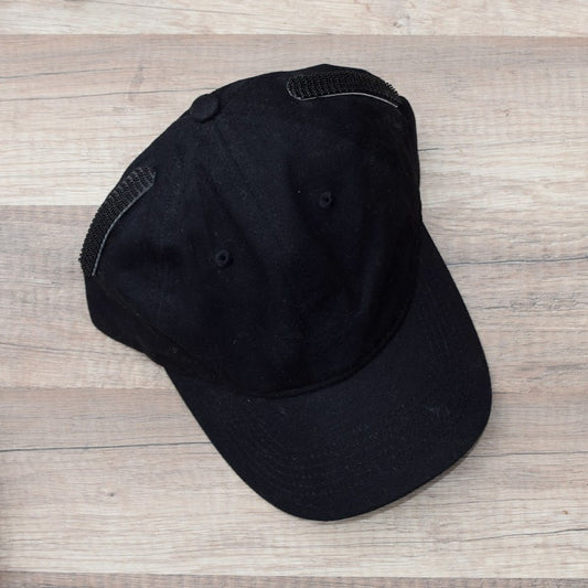 Black Interchangeable Hat with Ear Brackets Only