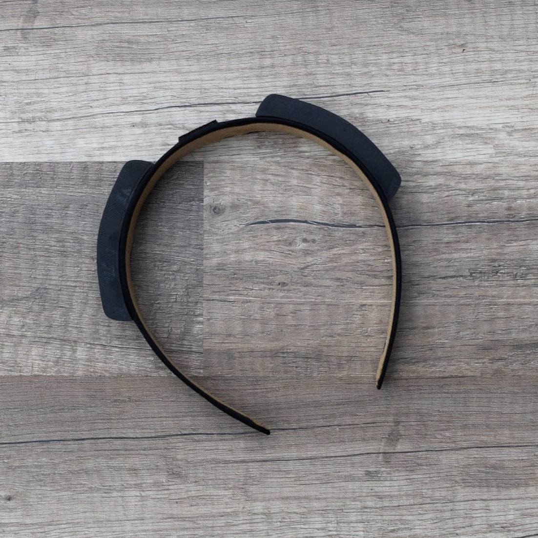 Black Headband with Ear Brackets