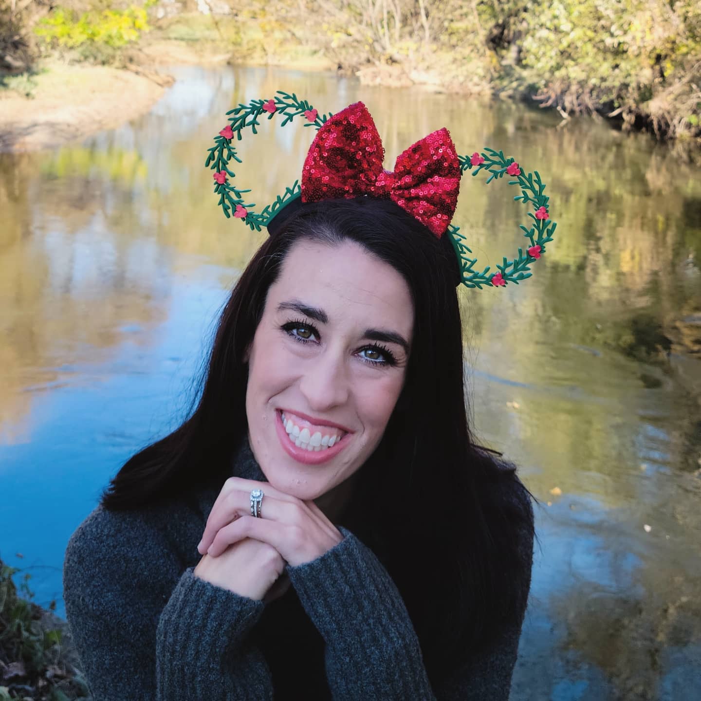 *Seasonal* Holly Mouse Wreath Interchangeable Ears Only