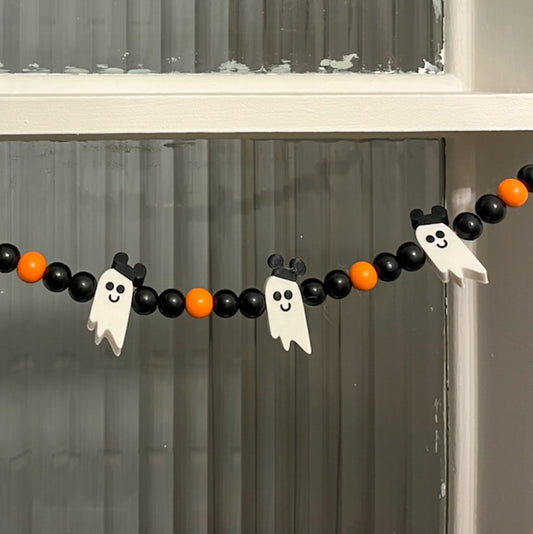 Spooky Mouse Ghost Garland - 3ft Strand