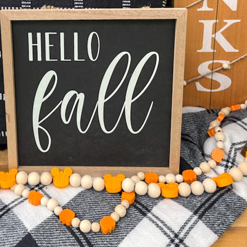 Pumpkin Mouse Beads Only - DIY Garland