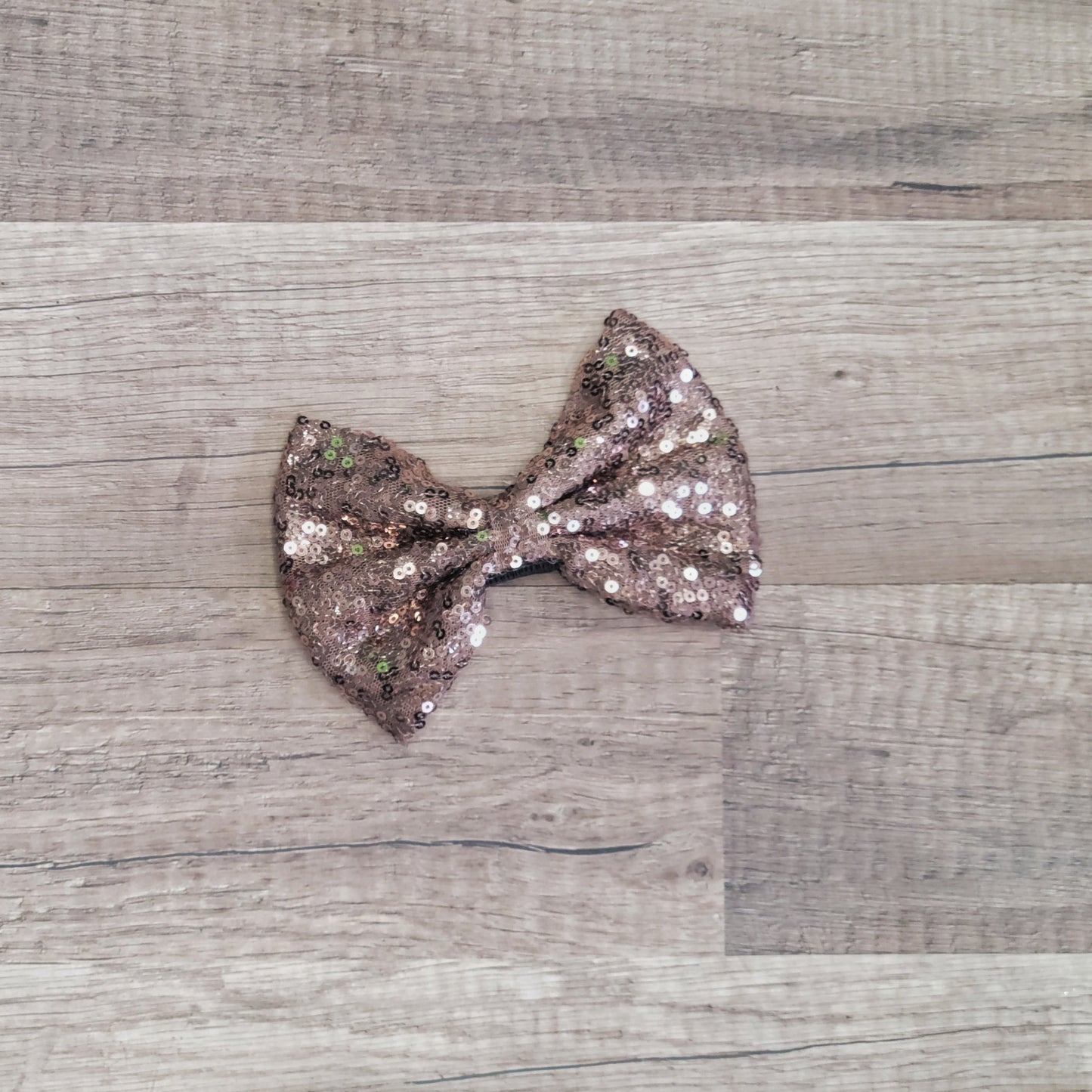 Large Interchangeable Bow Only - Bronze Sequin - Riverbend Design