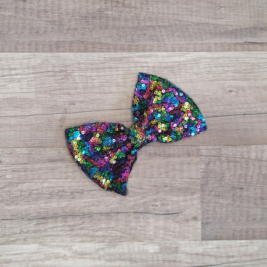 Large Interchangeable Bow Only - Psychedelic Sequin - Riverbend Design