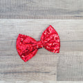 Large Interchangeable Bow Only - Red Sequin - Riverbend Design