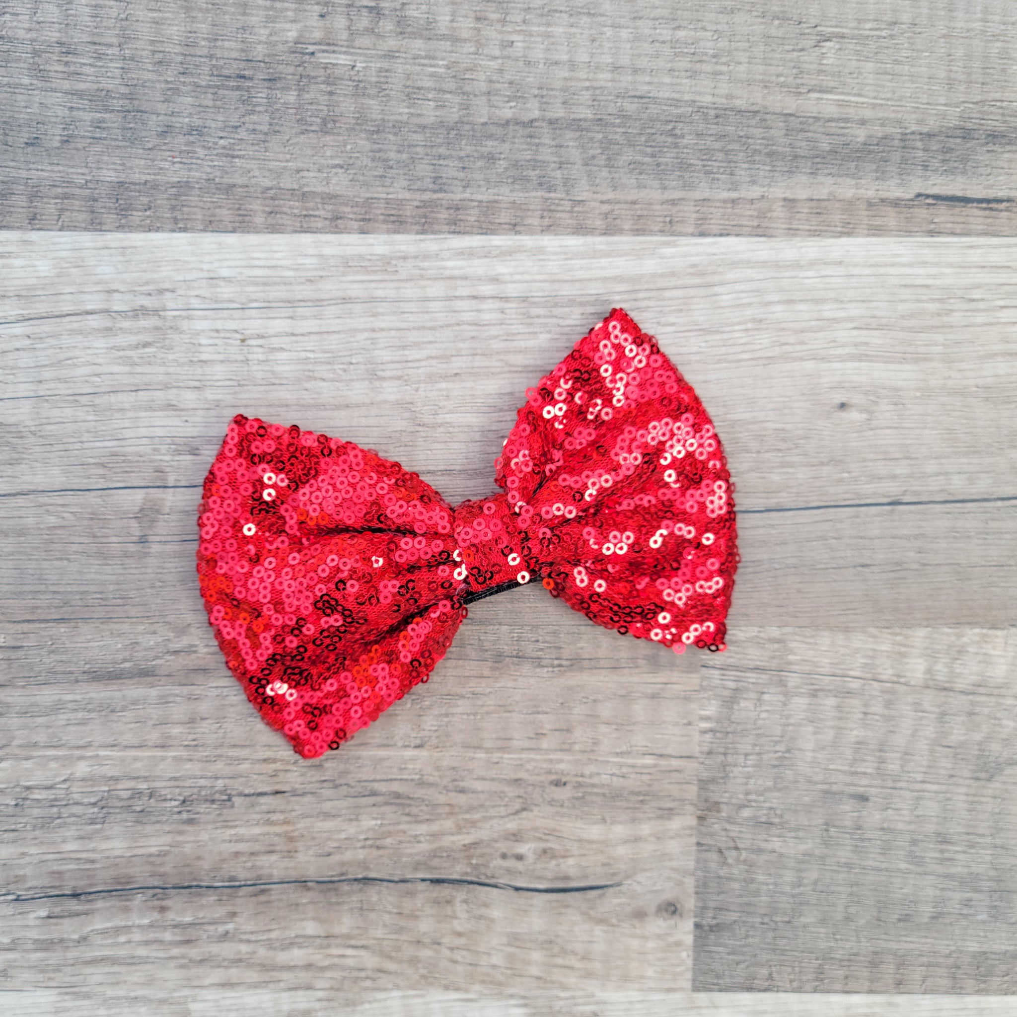 Large Interchangeable Bow Only - Red Sequin - Riverbend Design
