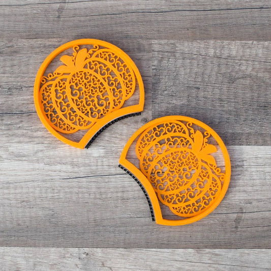 *Seasonal* Pumpkin Hidden Mouse Interchangeable Ears Only - Riverbend Design