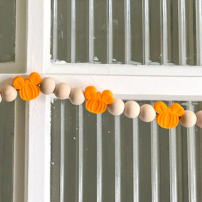 *Seasonal* Pumpkin Mouse Garland - 3ft Strand - Riverbend Design